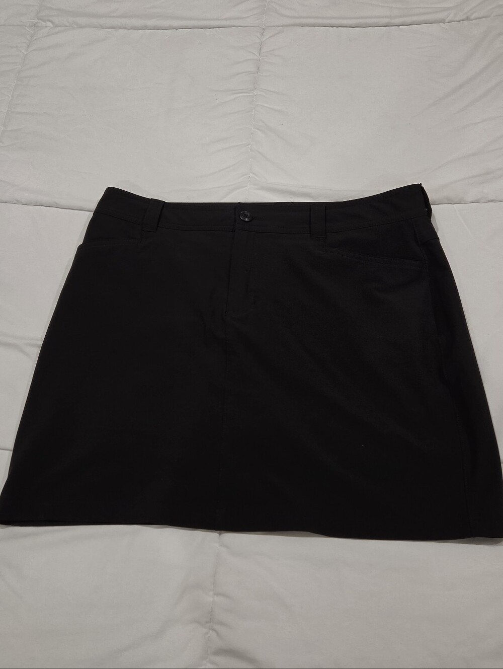 Eddie Bauer Black Adventurer 2.0 Active Hiking Skort Size 12 Golf, Stretch Tech